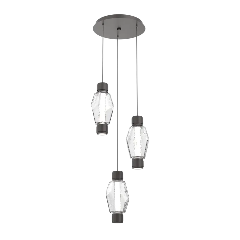 Gem Mandrel Round Pendant Chandelier