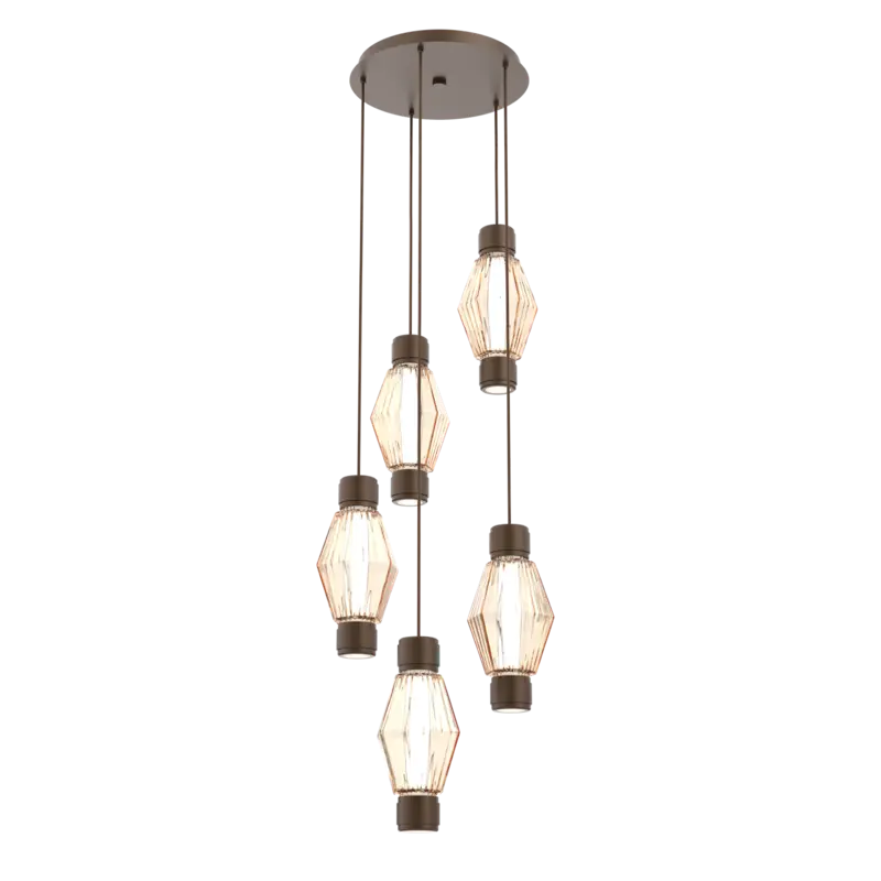 Aalto Mandrel Round Pendant Chandelier