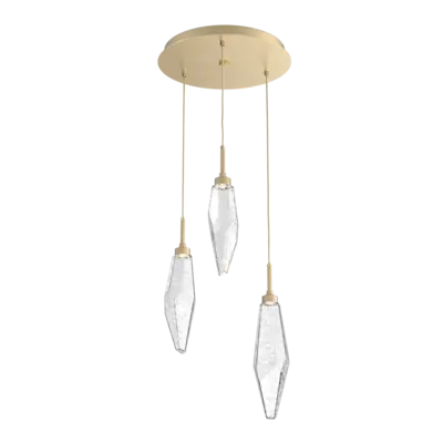 Rock Crystal Round Pendant Chandelier