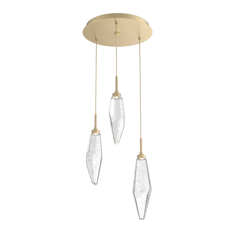 Rock Crystal Round Pendant Chandelier