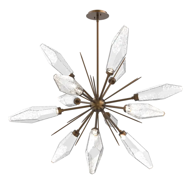 Rock Crystal Starburst Chandelier