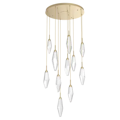 Rock Crystal Round Pendant Chandelier