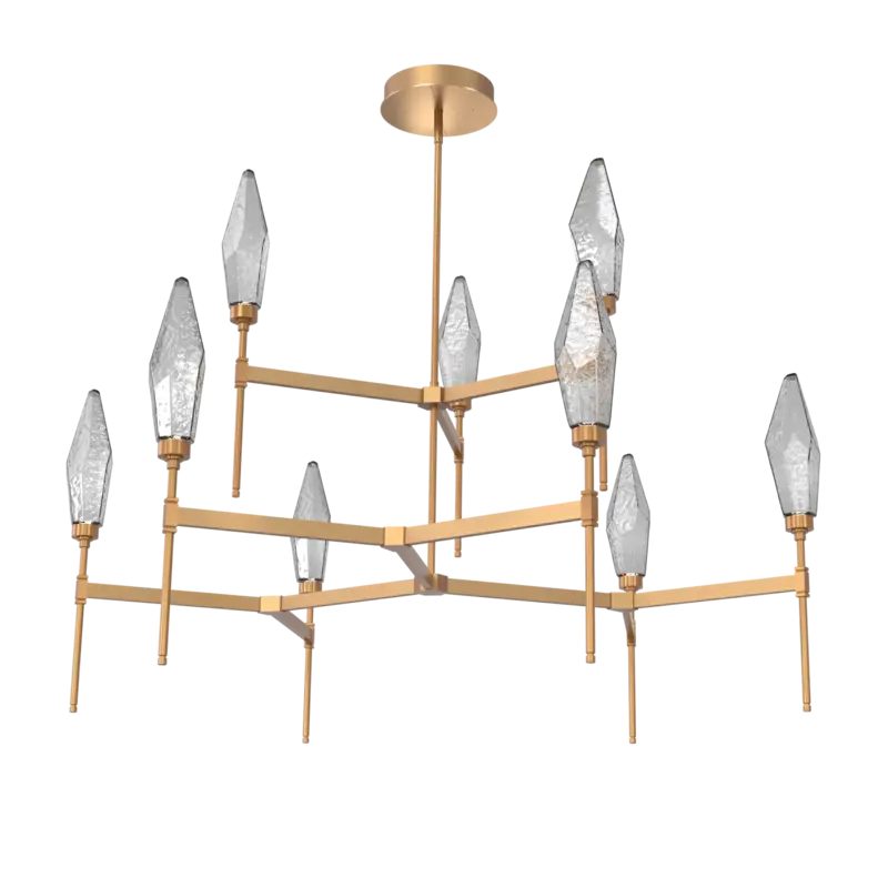 Rock Crystal Round Belvedere Chandelier