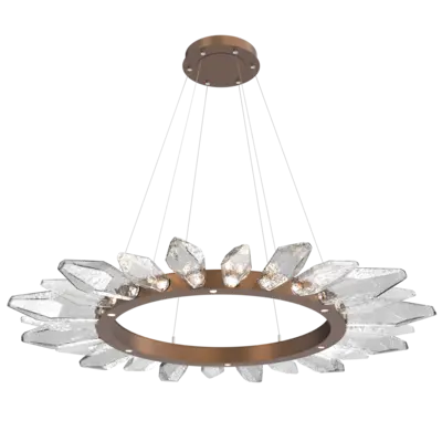 Rock Crystal Radial Ring Chandelier