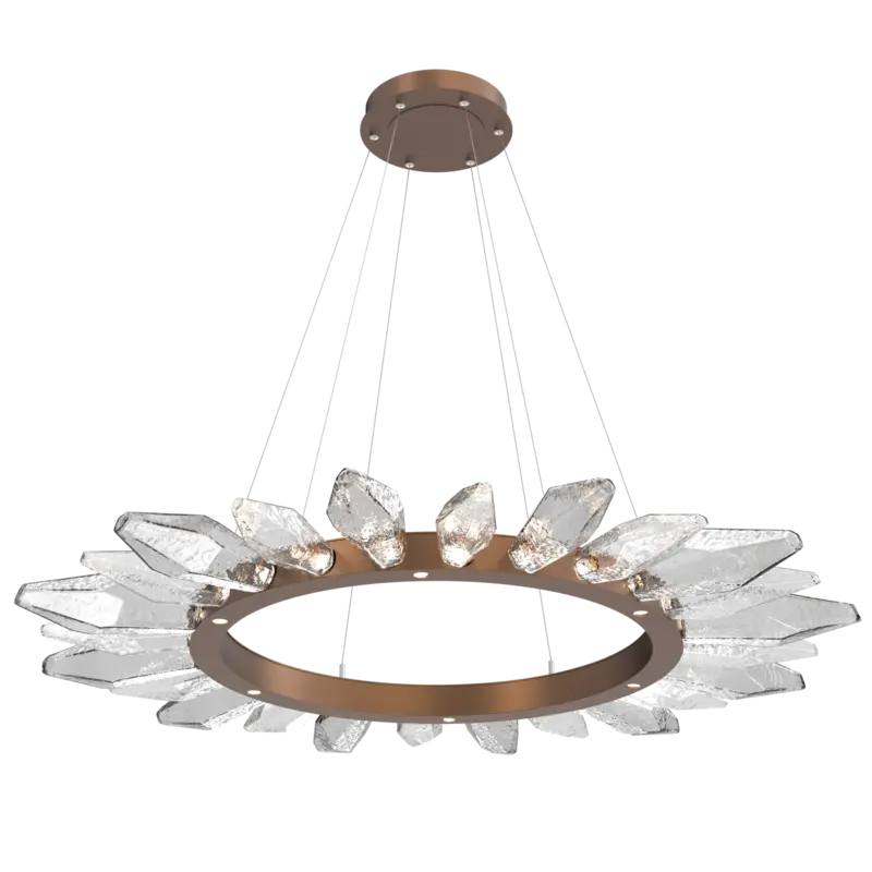 Rock Crystal Radial Ring Chandelier