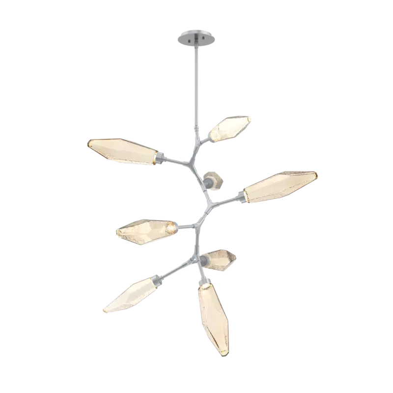 Rock Crystal Modern Vine Chandelier