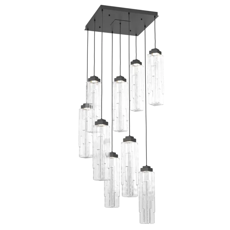 Ledgestone Square Pendant Chandelier