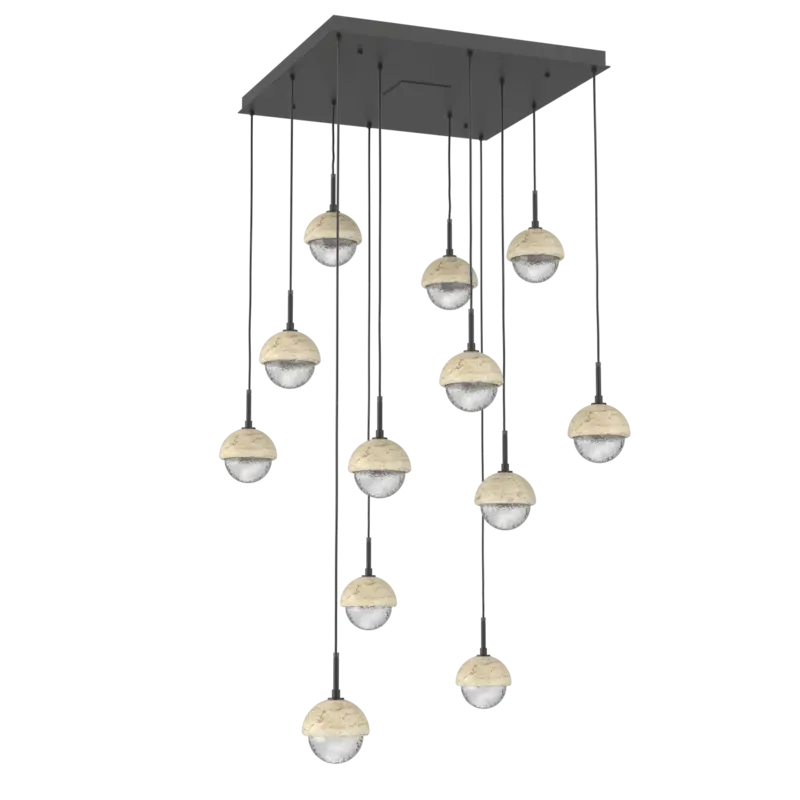 Cabochon Square Pendant Chandelier