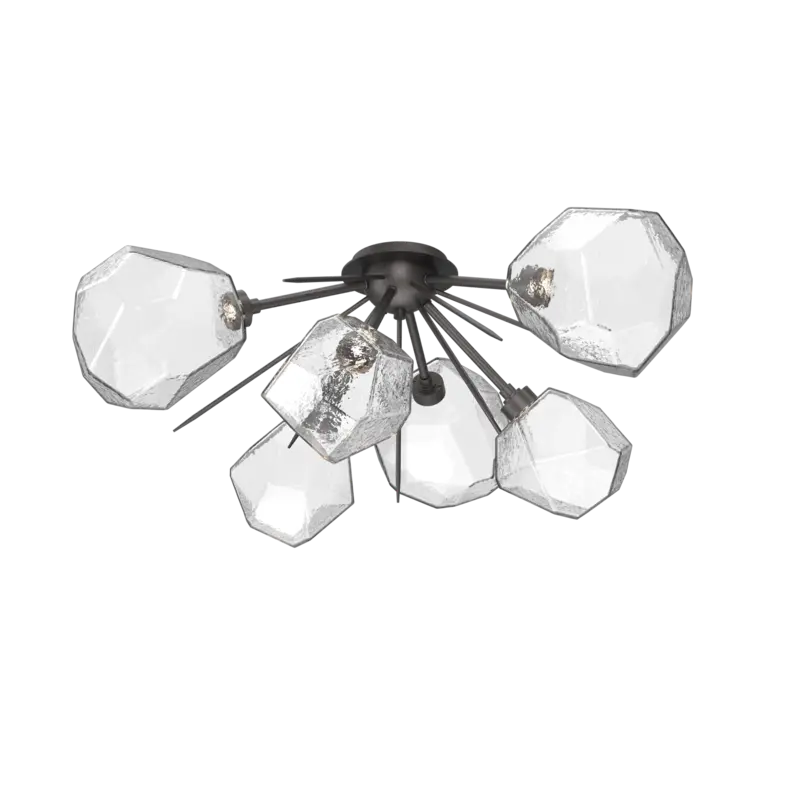 Gem Half Starburst Flush Mount