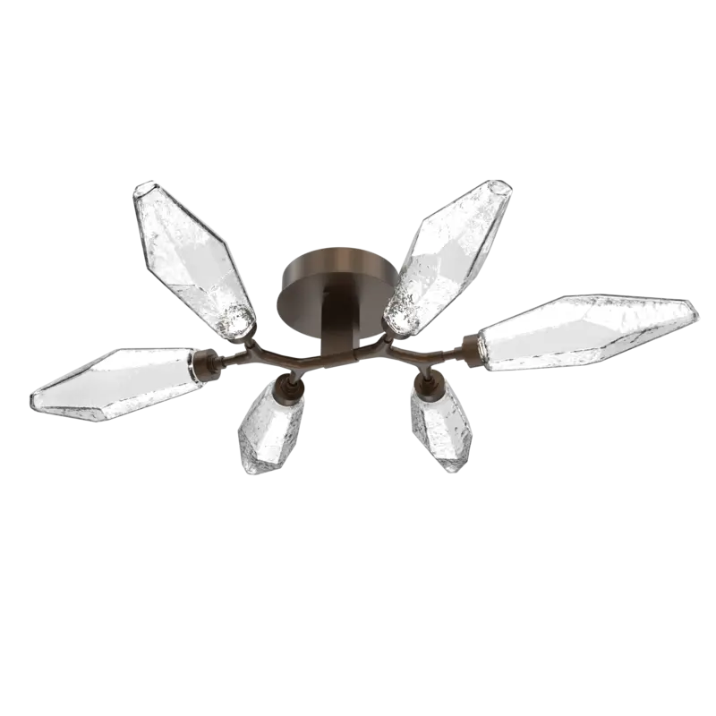 Rock Crystal Organic Flush Mount Light