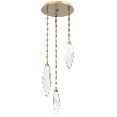 Rock Crystal Round Pendant Chandelier