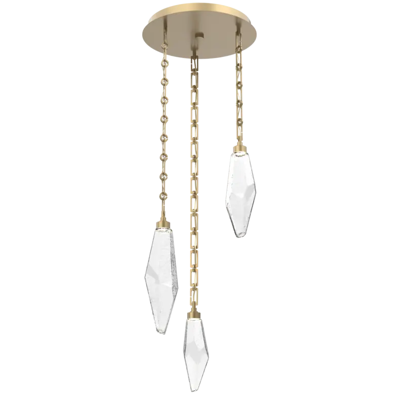 Rock Crystal Round Pendant Chandelier