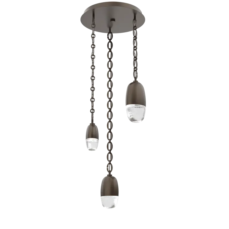 Pebble Round Pendant Chandelier