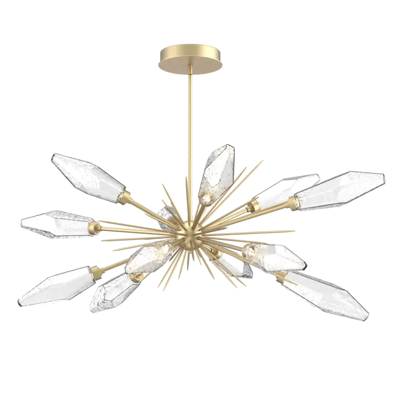 Rock Crystal Oval Starburst Chandelier