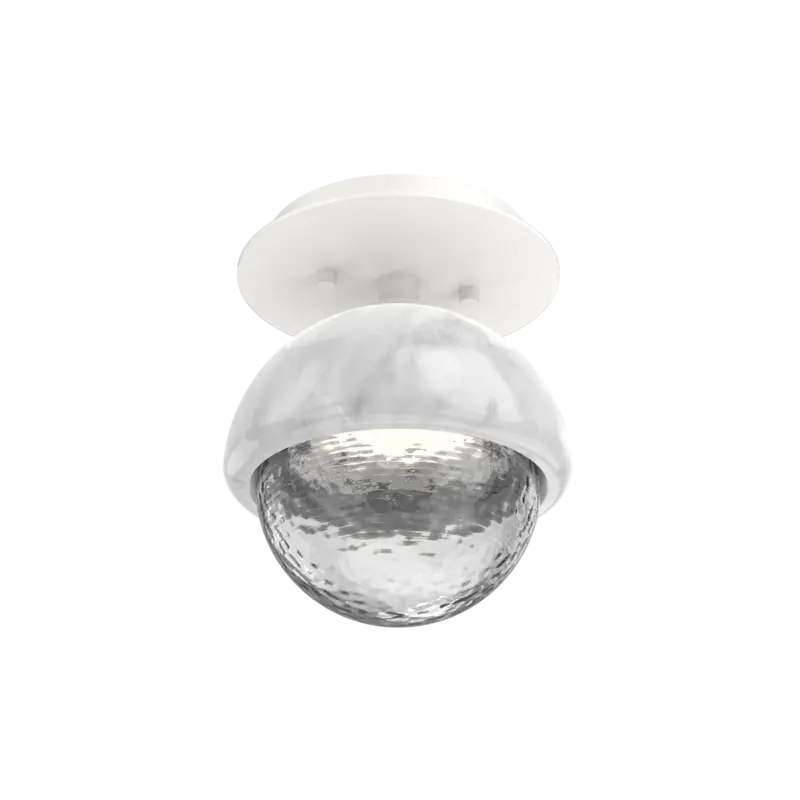 Cabochon Single Glass Sconce & Flush Mount
