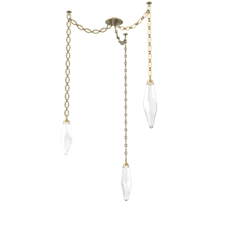 Rock Crystal Swag Chandelier