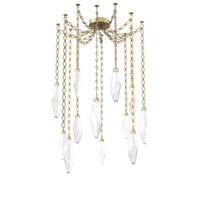 Rock Crystal Swag Chandelier