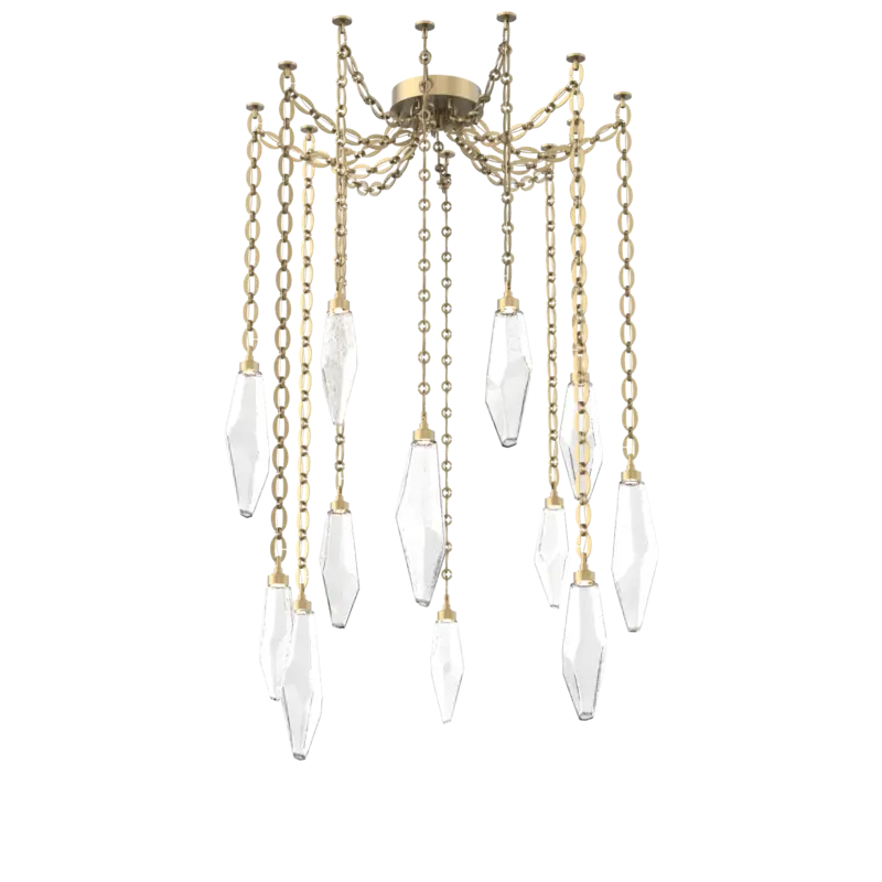 Rock Crystal Swag Chandelier
